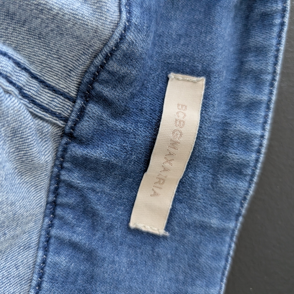 BCBGMaxAzria Dark Blue Flare Jeans - Picture 2 of 6